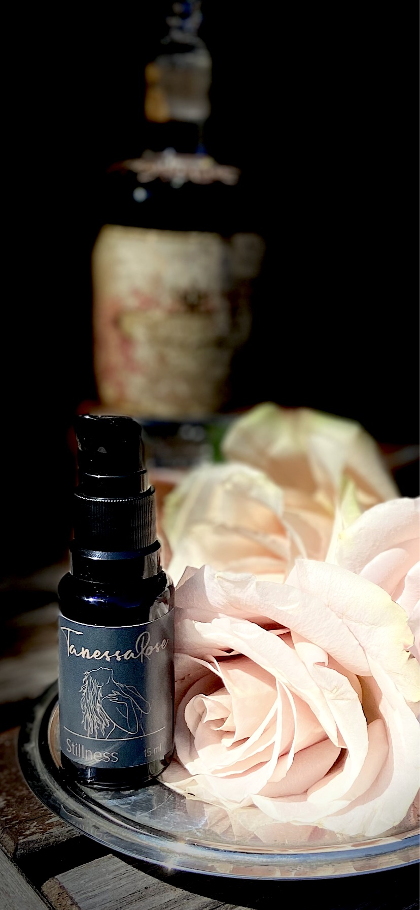 StillNESS oil remedy was created to invoke calmness and centeredness, infused with frankincense, cedar wood, clary sage, palo santo, and blended into moringa, prickly pear, and sweet almond oil. 